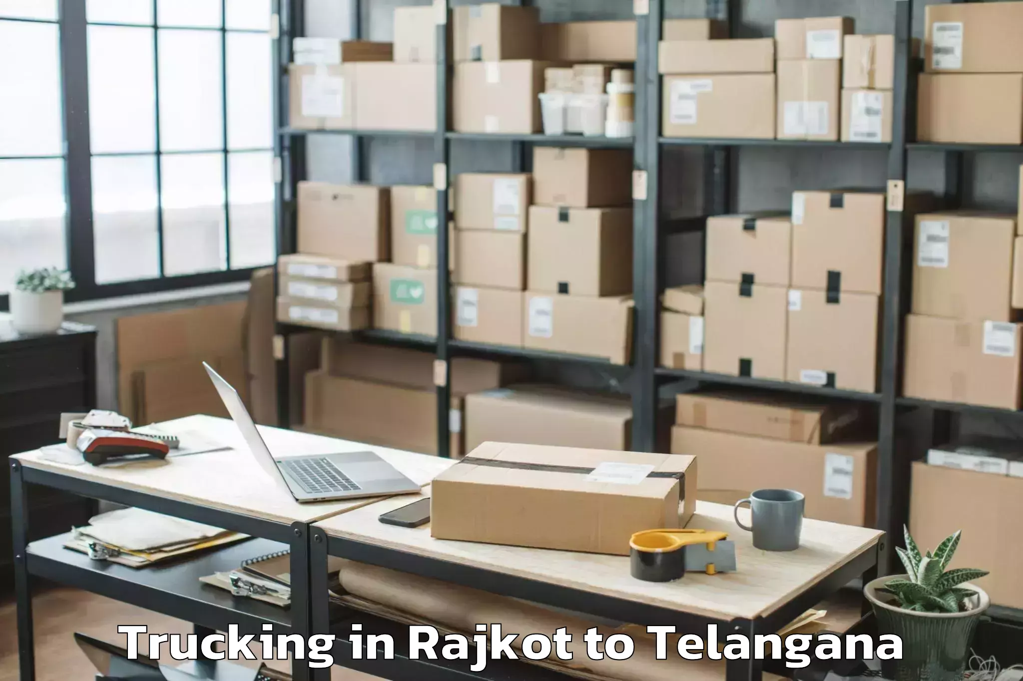 Professional Rajkot to Shadnagar Trucking